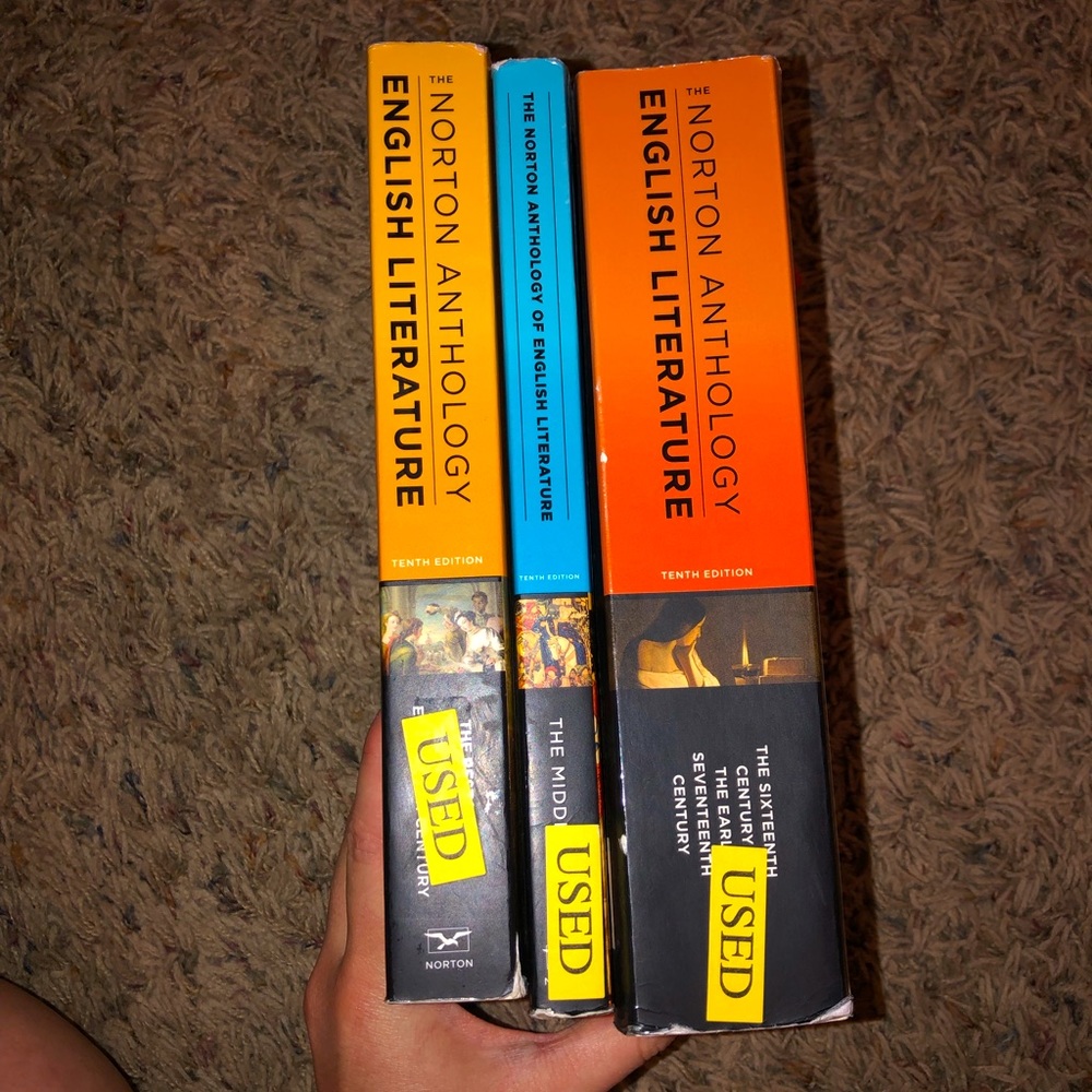 Norton Anthology of English Literature college textbooks